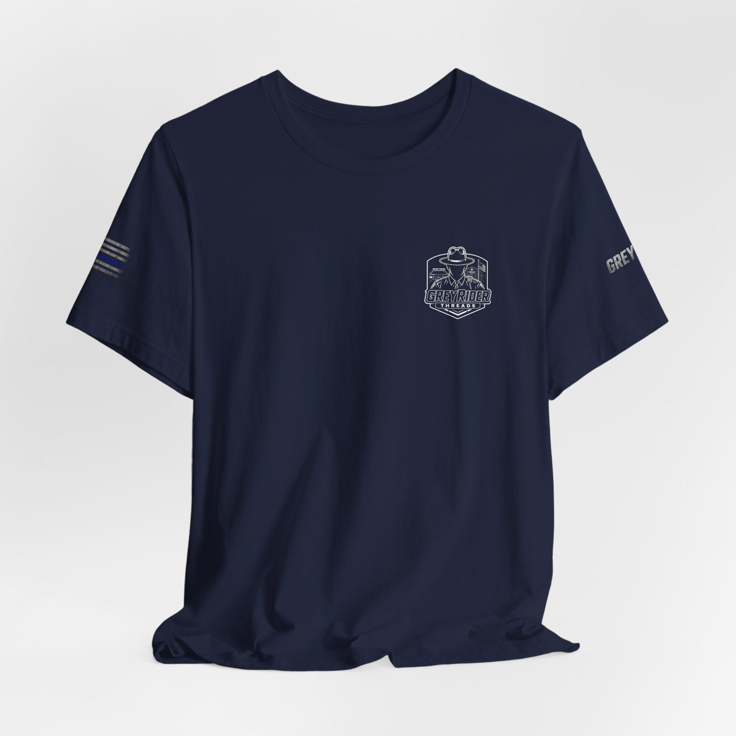 Thin Blue Line Flag T-Shirt | Law Enforcement Support Shirt | Police Officer Graphic Tee | Retired LEO-Owned Brand