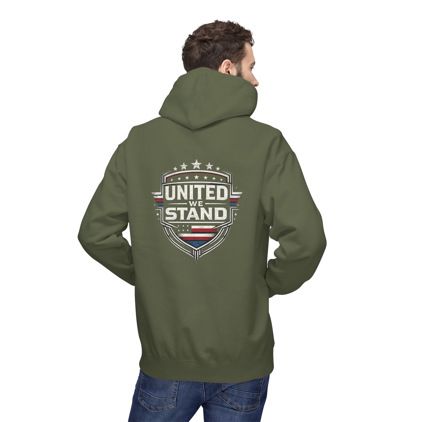 United We Stand Patriotic Hoodie | American Flag Design
