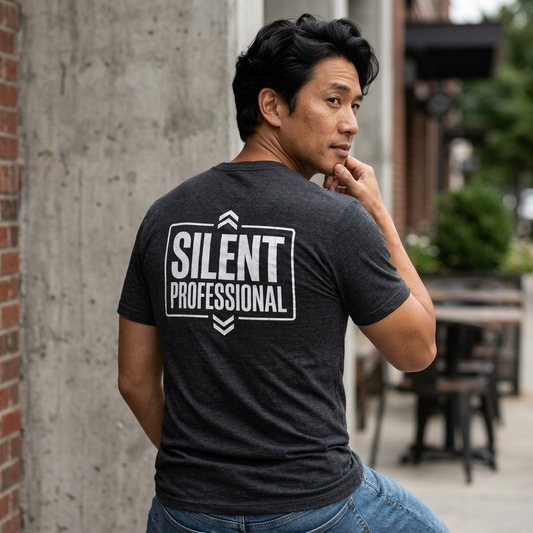 Silent Professional Military Shirt, Minimalist Operator Tee, Tactical Graphic T-Shirt, Veteran Gift, Patriot Apparel