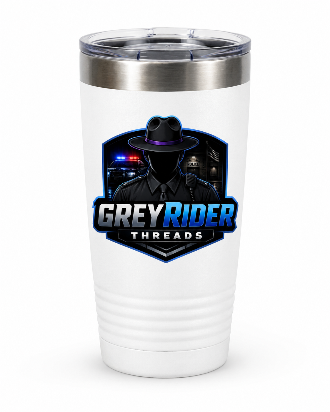 GreyRider Threads 20oz Insulated Tumbler — Logo Travel Mug