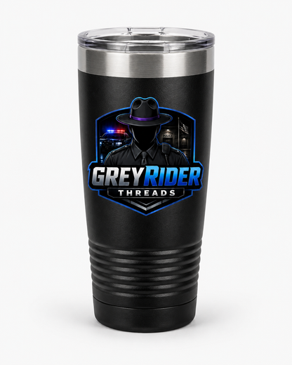 GreyRider Threads 20oz Insulated Tumbler — Logo Travel Mug