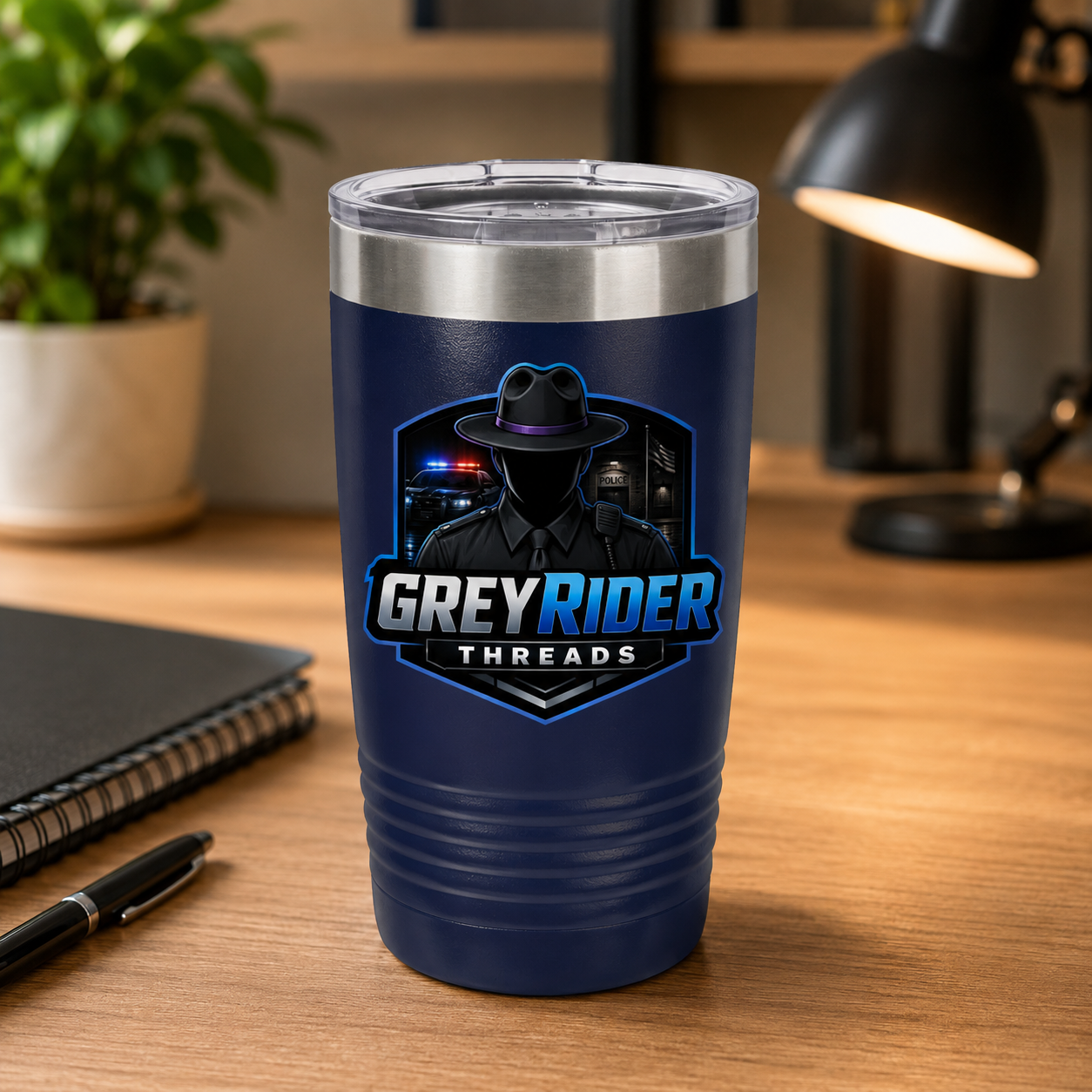 GreyRider Threads 20oz Insulated Tumbler — Logo Travel Mug