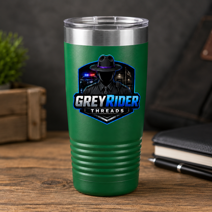 GreyRider Threads 20oz Insulated Tumbler — Logo Travel Mug