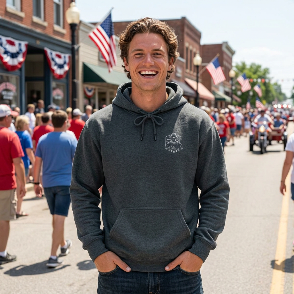 Liberty & Resolve Patriotic Hoodie, American Flag Sweatshirt, Freedom Graphic Hoodie, USA Gift, Minimalist Patriot Apparel