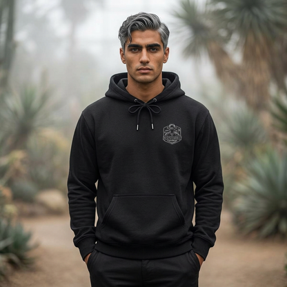 USA Flag Graphic Hoodie | GreyRider Threads Logo, American Colors