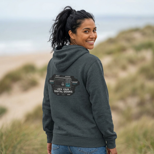 Cybersecurity Hoodie — "Lock Your Digital Doors" Tech Security Pullover