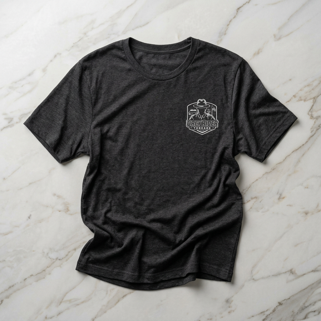 Police Patrol Car T-Shirt | Front Badge Crest, Back Cruiser Graphic