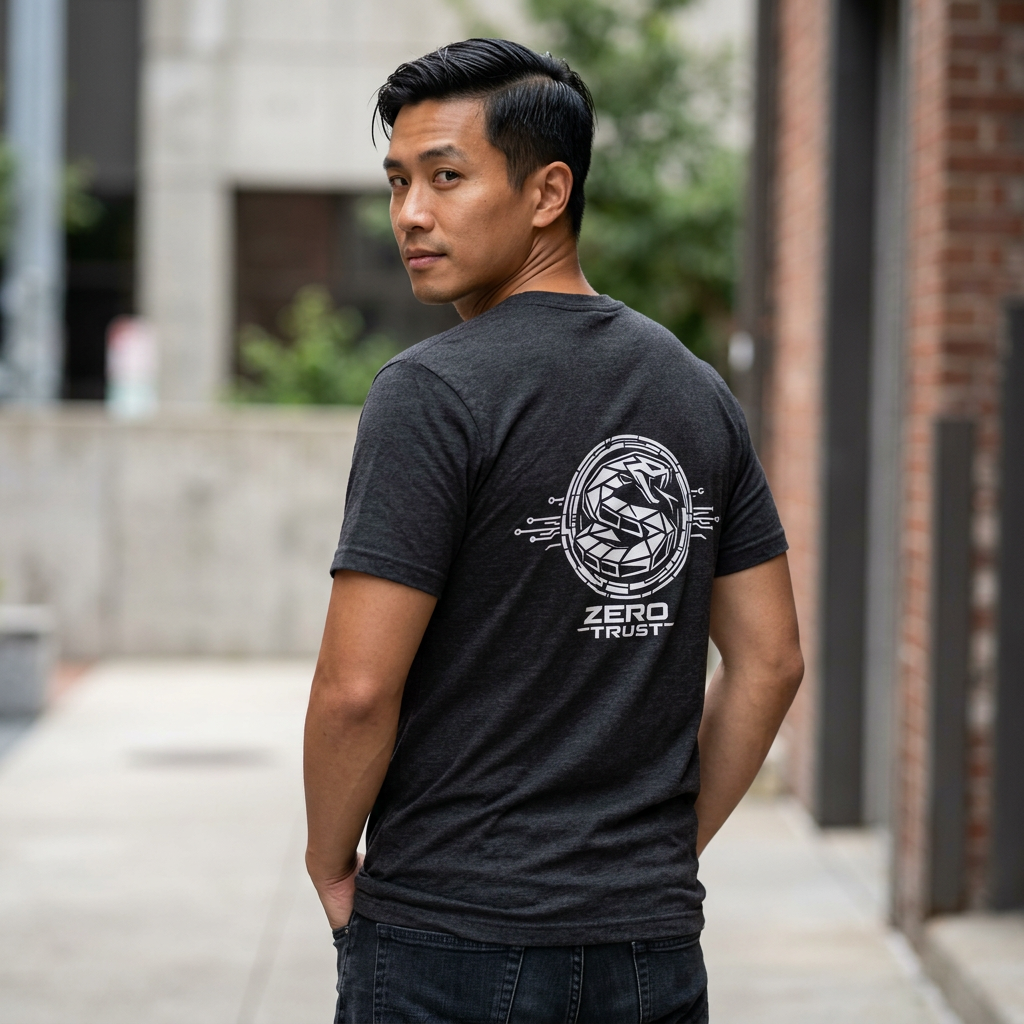 Zero Trust Cybersecurity Shirt, Tech Apparel