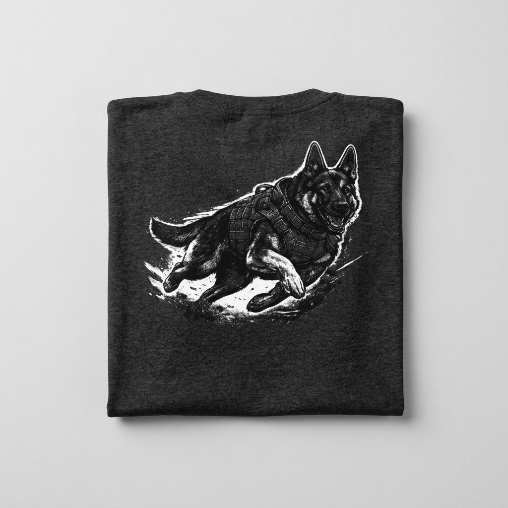 Fur Missile K9 T-Shirt | Military Working Dog Apparel