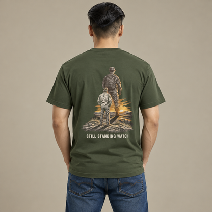 Still Standing Watch Veterans Day T-Shirt | Veteran Support Military Tee
