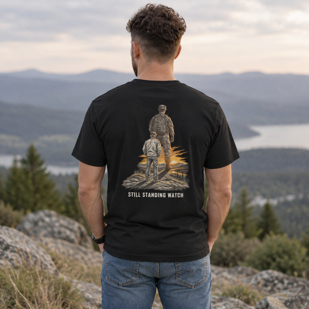 Still Standing Watch Veterans Day T-Shirt | Veteran Support Military Tee