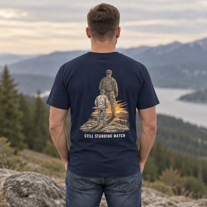 Still Standing Watch Veterans Day T-Shirt | Veteran Support Military Tee