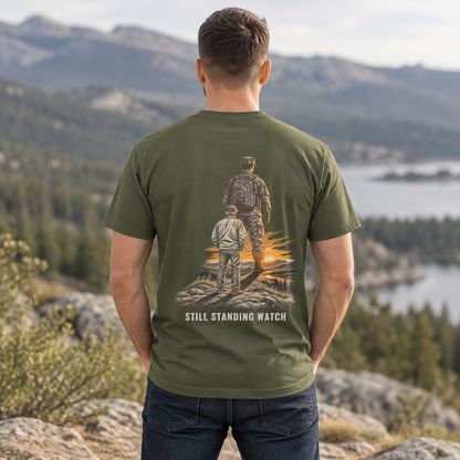 Still Standing Watch Veterans Day T-Shirt | Veteran Support Military Tee
