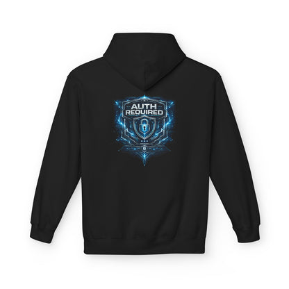 Auth Required Hoodie, Cyber Security Graphic Hoodie, Hacker Shirt, Tech Professional Gift, InfoSec Apparel