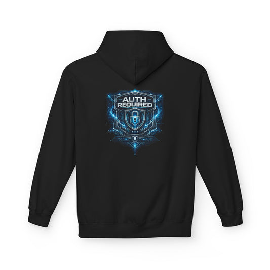 Auth Required Hoodie, Cyber Security Graphic Hoodie, Hacker Shirt, Tech Professional Gift, InfoSec Apparel