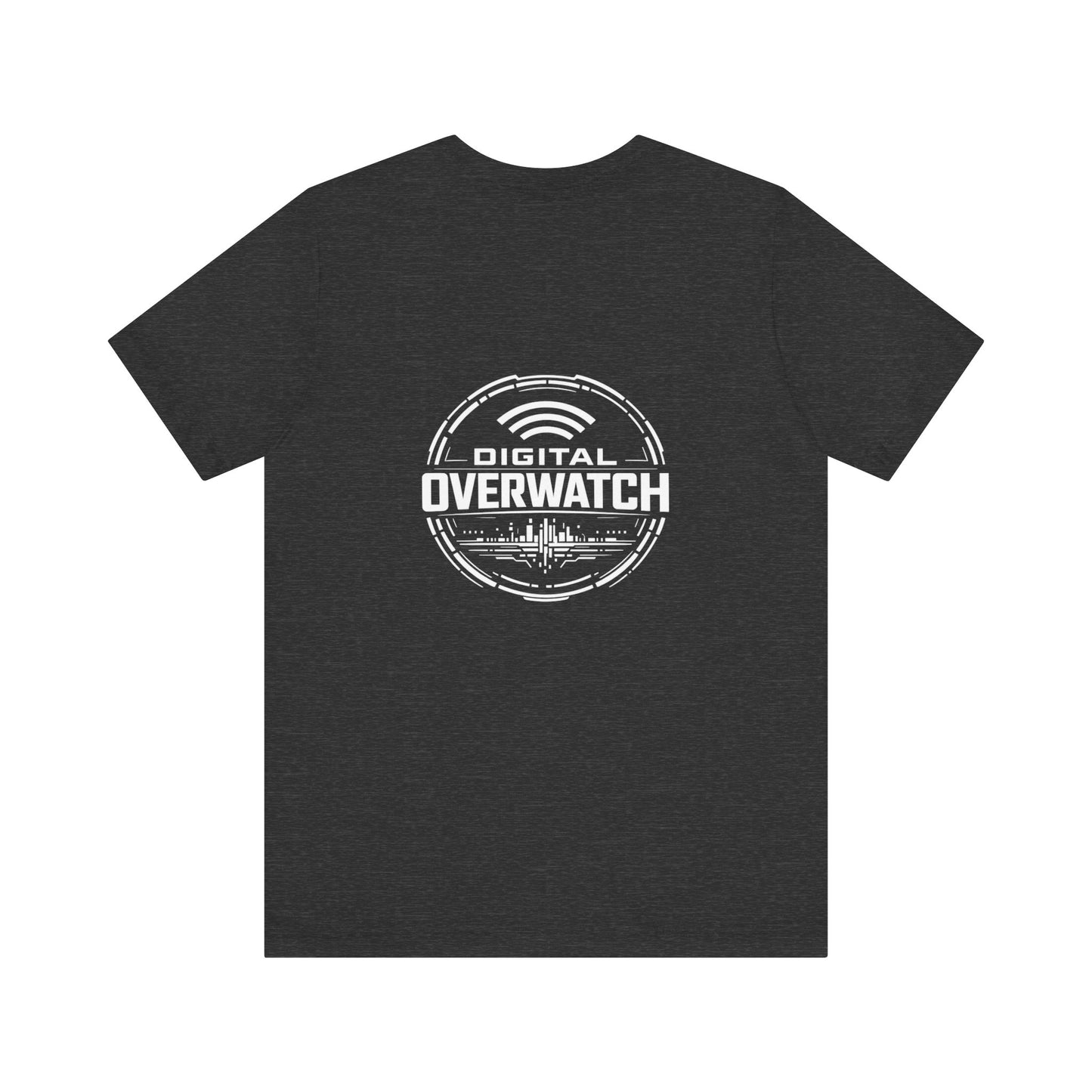 Digital Overwatch Graphic T-Shirt, Cyber Tech Tee, Minimalist Black Shirt, Hacker Style Apparel, IT Gift