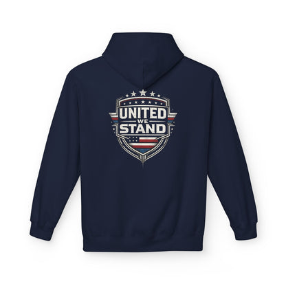United We Stand Patriotic Hoodie | American Flag Design