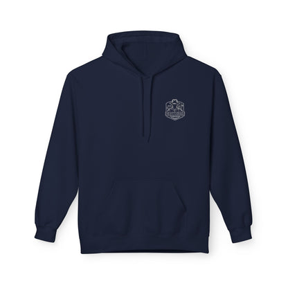 USA Flag Graphic Hoodie | GreyRider Threads Logo, American Colors