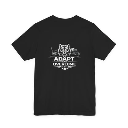 Adapt and Overcome Tactical Wolf T-Shirt | Military Wolf Graphic Tee