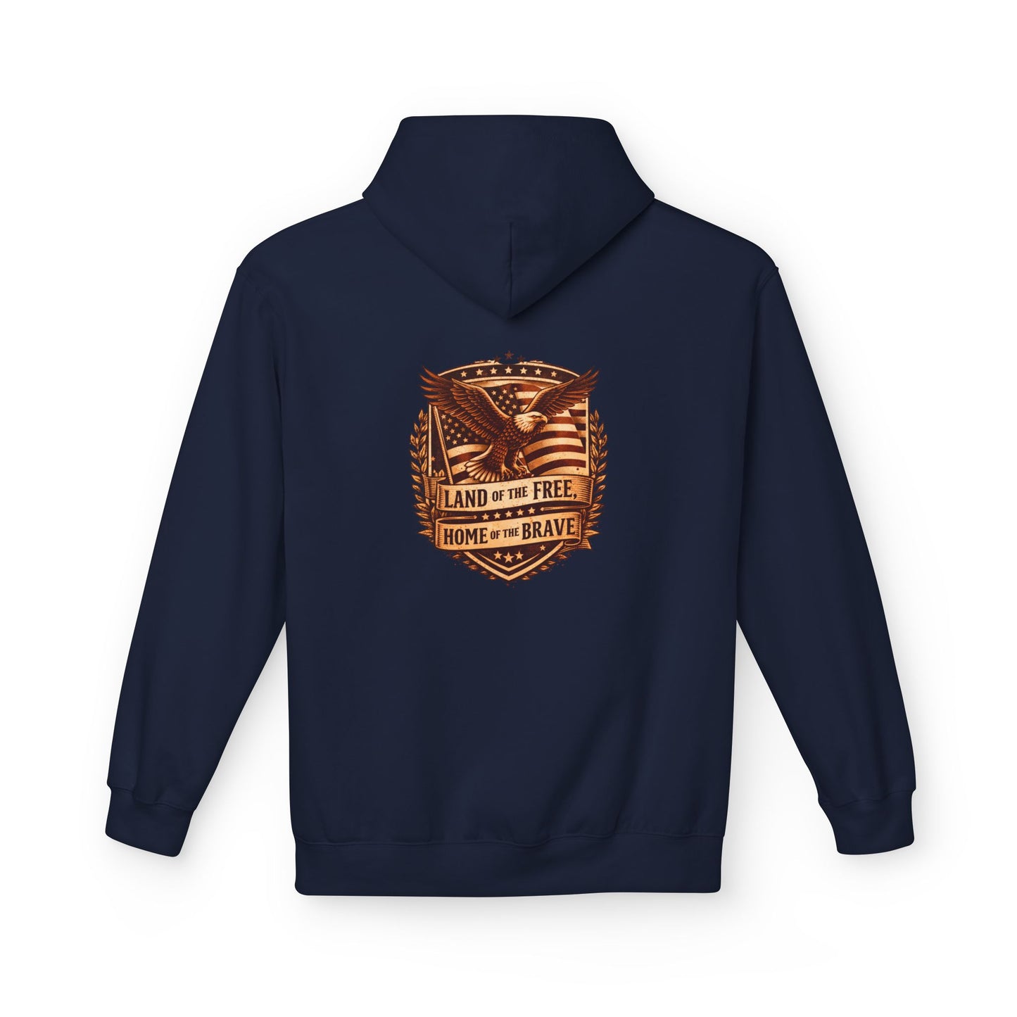 Land of the Free Eagle Shield hoodie | patriotic America emblem