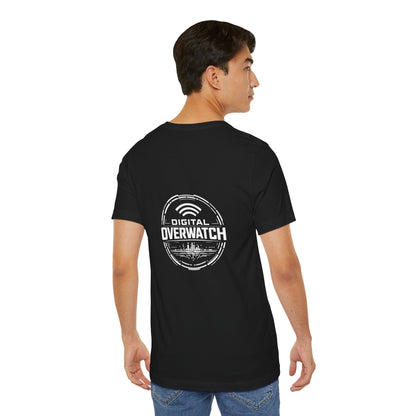 Digital Overwatch Graphic T-Shirt, Cyber Tech Tee, Minimalist Black Shirt, Hacker Style Apparel, IT Gift