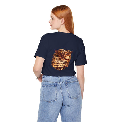 Land of the Free Home of the Brave eagle T-Shirt | Patriotic USA