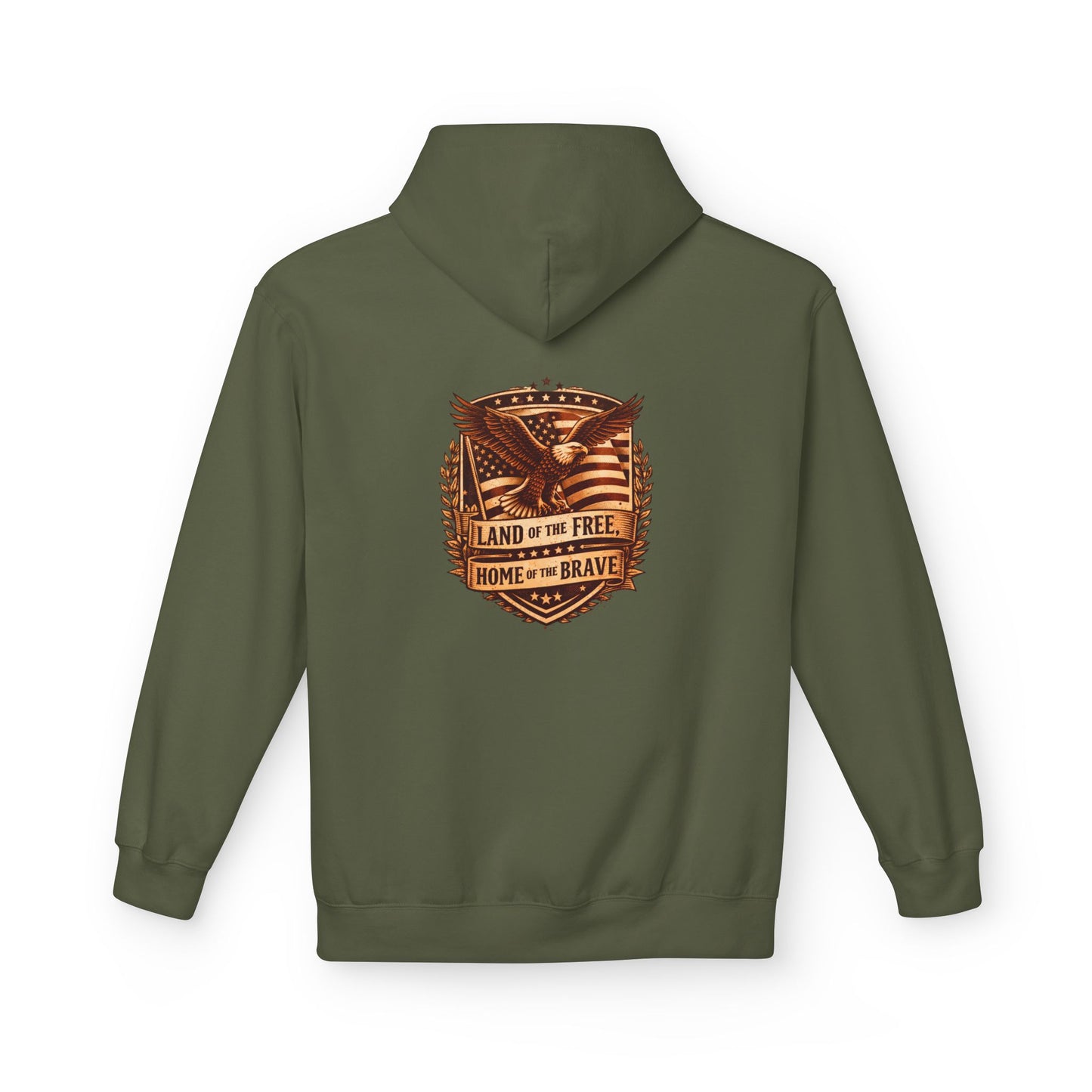 Land of the Free Eagle Shield hoodie | patriotic America emblem