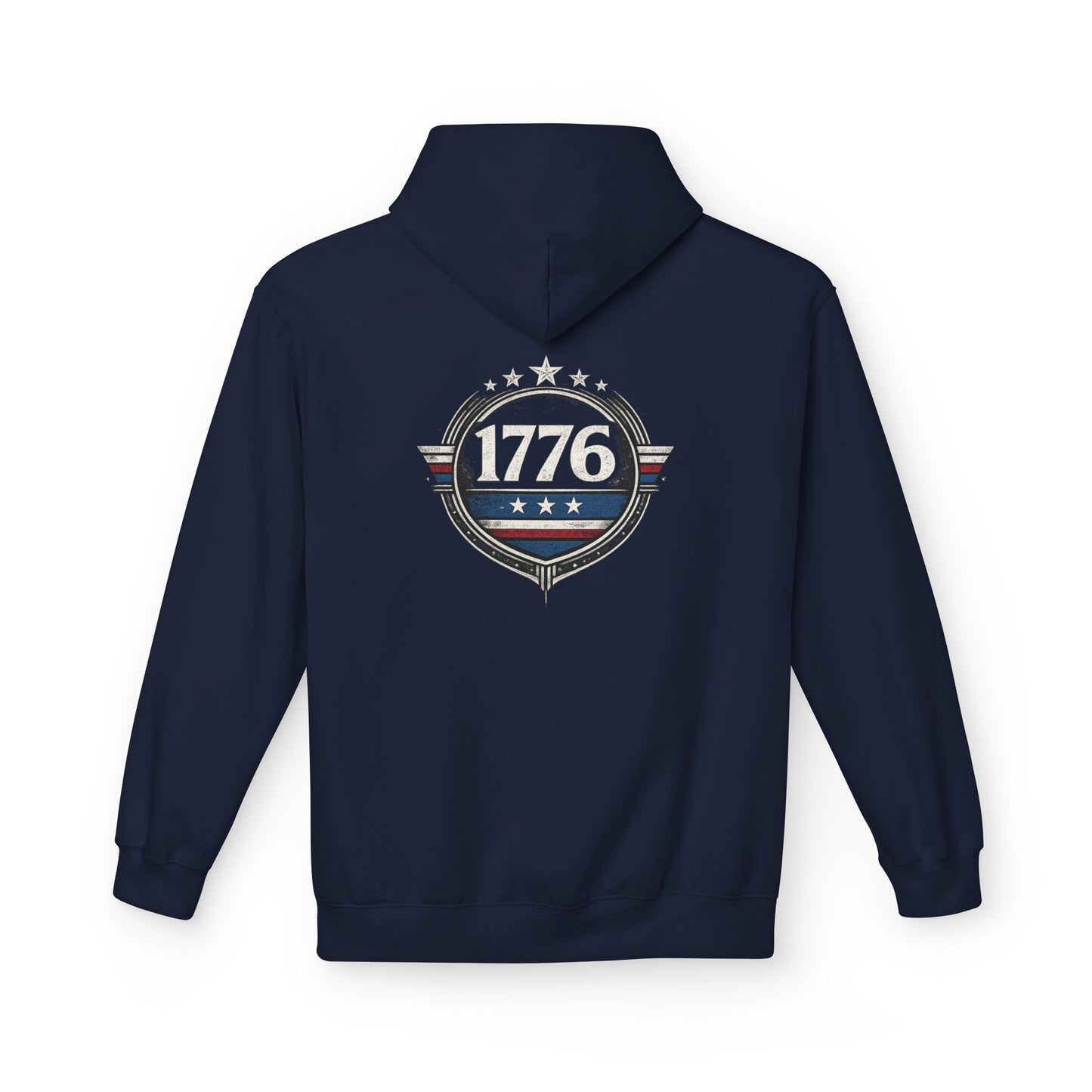 1776 Patriotic Hoodie, American Flag Sweatshirt, Freedom Graphic Hoodie, USA Gift, Revolutionary War Inspired Apparel