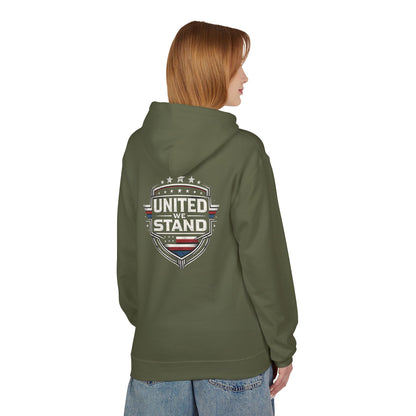 United We Stand Patriotic Hoodie | American Flag Design
