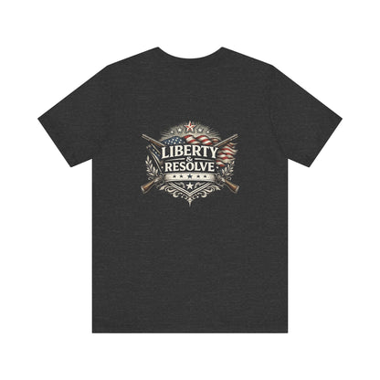 Liberty & Resolve logo T-Shirt | American Flag Graphic T-Shirt | USA Apparel | Freedom