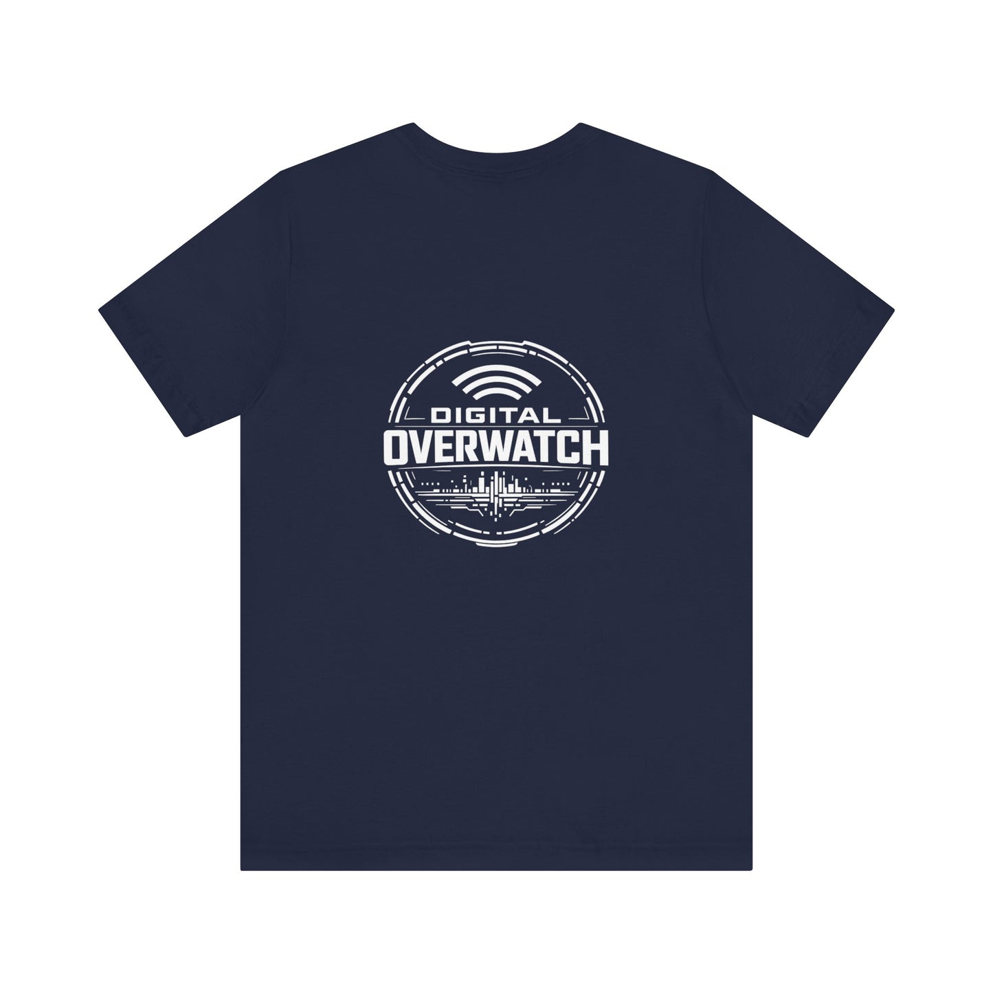 Digital Overwatch Graphic T-Shirt, Cyber Tech Tee, Minimalist Black Shirt, Hacker Style Apparel, IT Gift