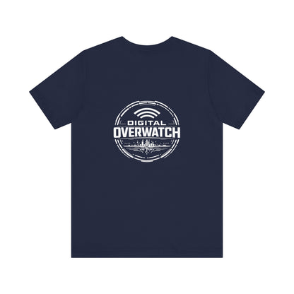 Digital Overwatch Graphic T-Shirt, Cyber Tech Tee, Minimalist Black Shirt, Hacker Style Apparel, IT Gift