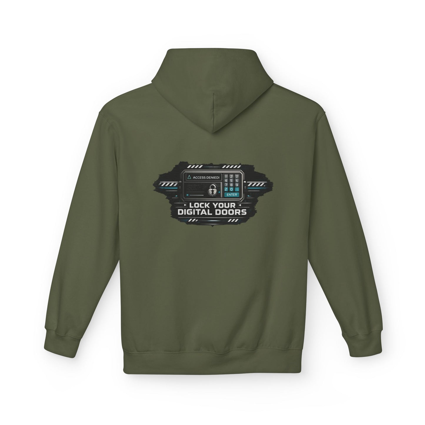 Cybersecurity Hoodie — "Lock Your Digital Doors" Tech Security Pullover