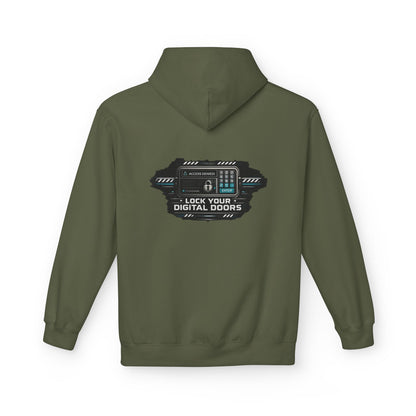Cybersecurity Hoodie — "Lock Your Digital Doors" Tech Security Pullover