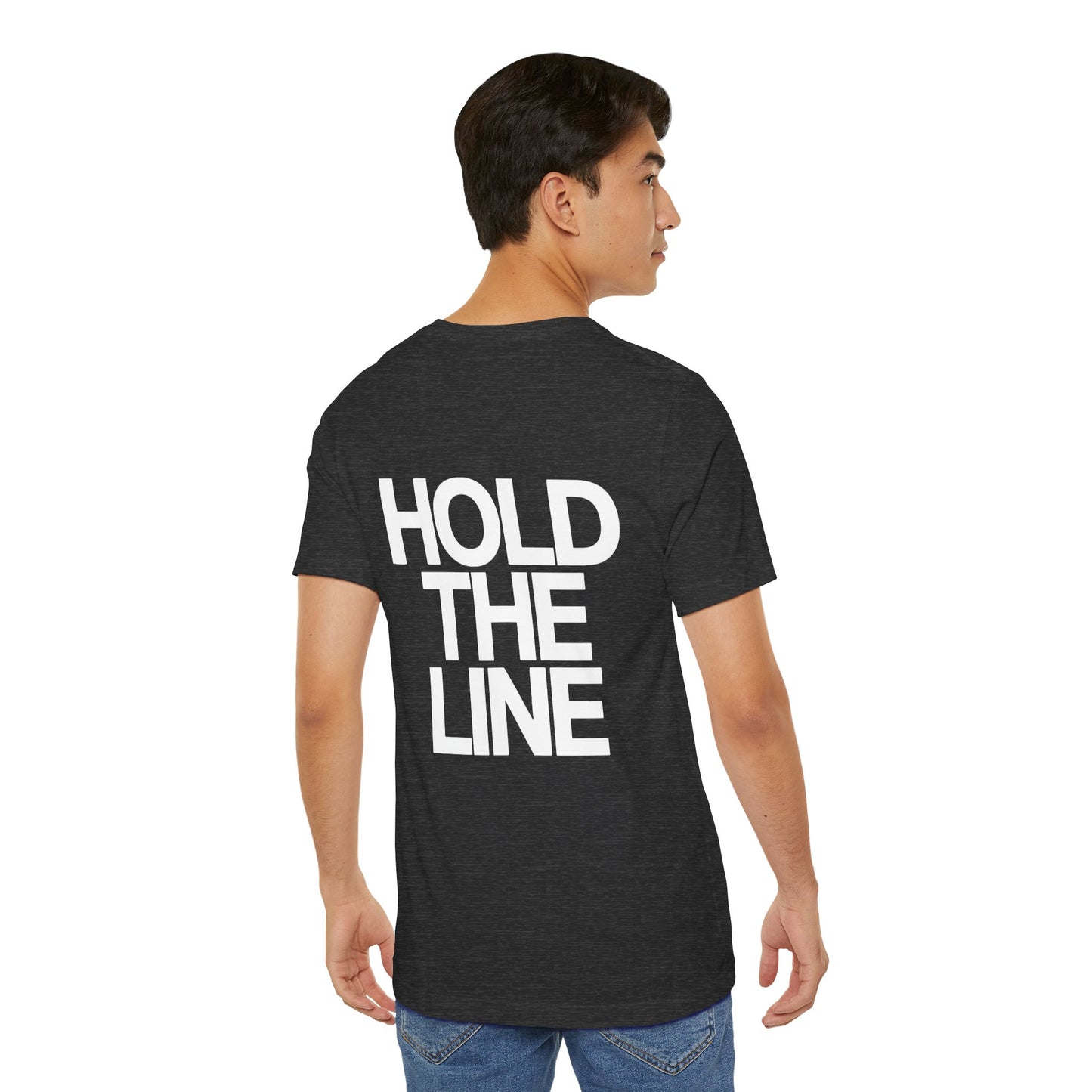Hold the Line, Patriotic Graphic Tee, Minimalist American T-Shirt, Freedom Apparel, Veteran Support Gift