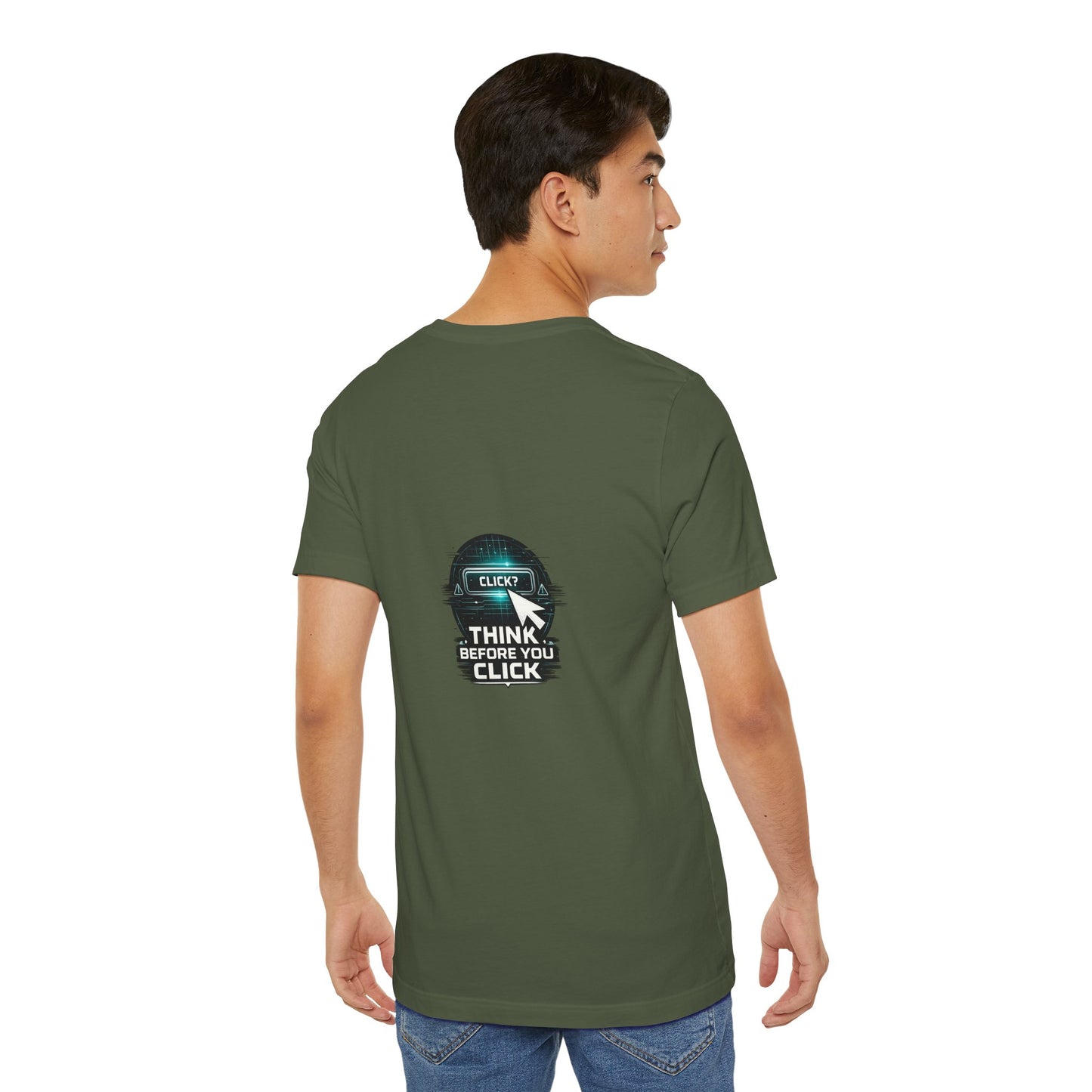 Think Before You Click Cybersecurity T-Shirt — Internet Safety Anti-Phishing Tee