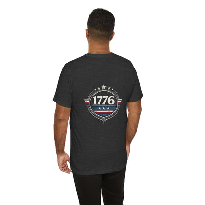 1776 Patriotic T-Shirt, American Flag Graphic T-Shirt, Revolutionary War Apparel