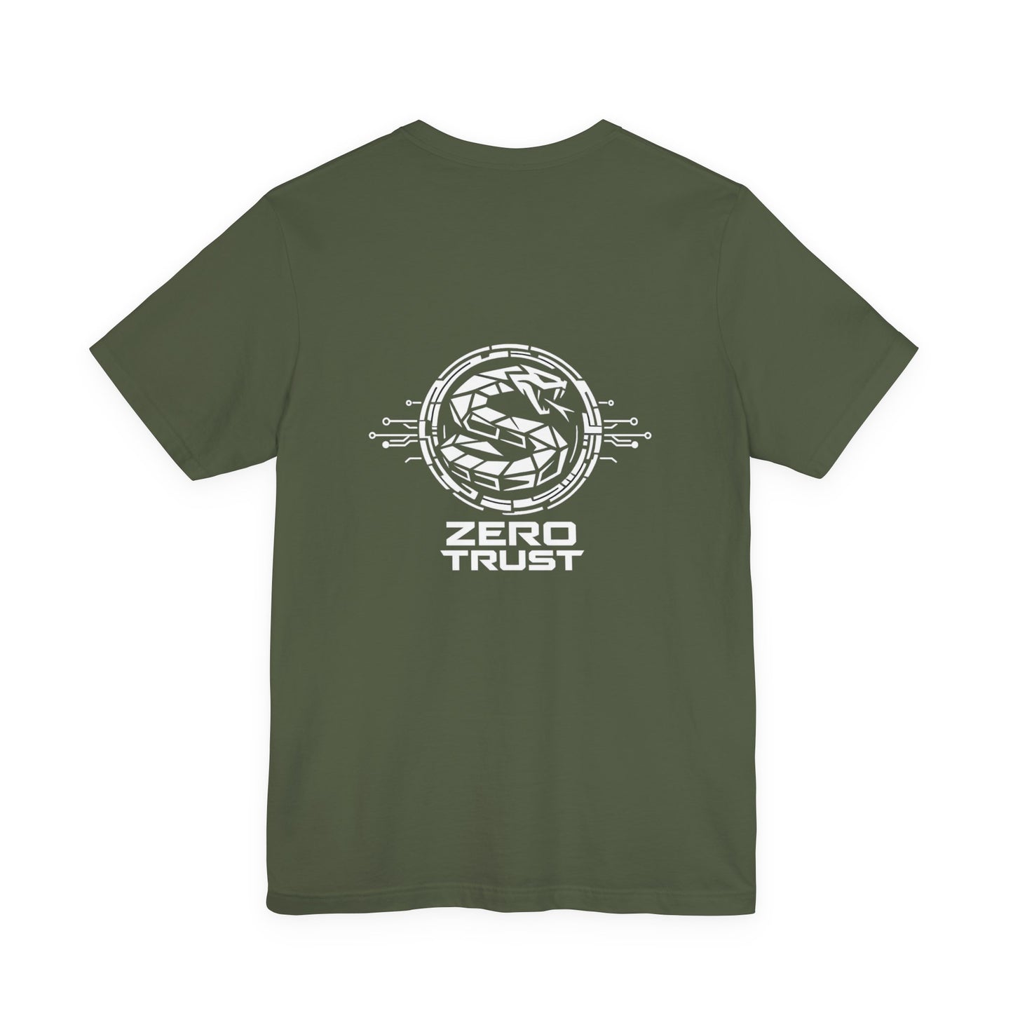 Zero Trust Cybersecurity Shirt, Cyber Snake Shield Tee, Hacker Graphic T-Shirt, InfoSec Gift, Tactical Tech Apparel