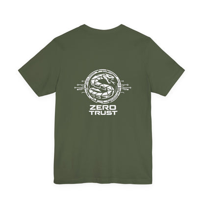 Zero Trust Cybersecurity Shirt, Cyber Snake Shield Tee, Hacker Graphic T-Shirt, InfoSec Gift, Tactical Tech Apparel