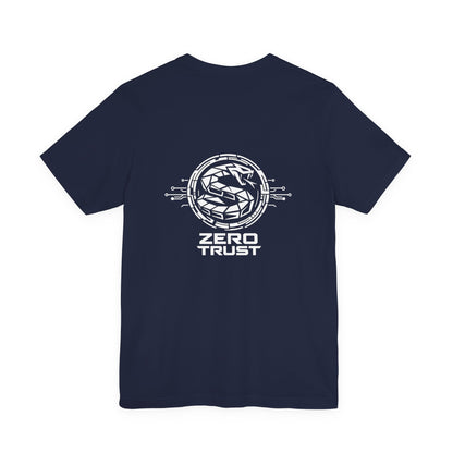 Zero Trust Cybersecurity Shirt, Cyber Snake Shield Tee, Hacker Graphic T-Shirt, InfoSec Gift, Tactical Tech Apparel