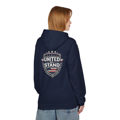 United We Stand Patriotic Hoodie | American Flag Design