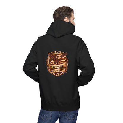 Land of the Free Eagle Shield hoodie | patriotic America emblem