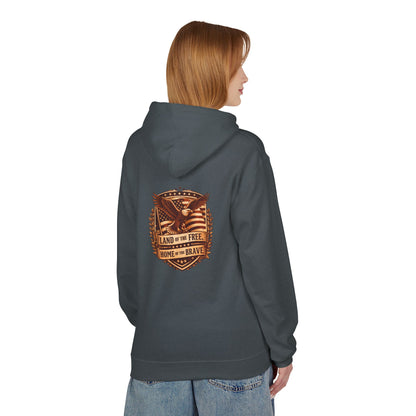 Land of the Free Eagle Shield hoodie | patriotic America emblem