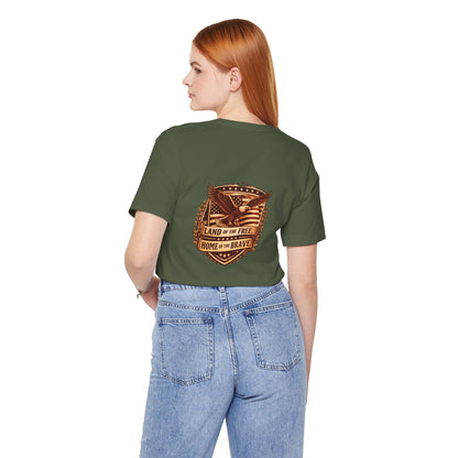 Land of the Free Home of the Brave eagle T-Shirt | Patriotic USA