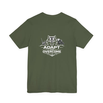 Adapt and Overcome Tactical Wolf T-Shirt | Military Wolf Graphic Tee