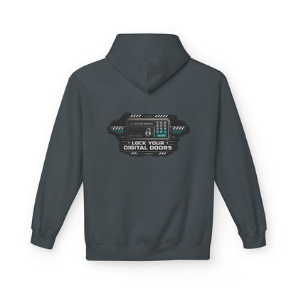 Cybersecurity Hoodie — "Lock Your Digital Doors" Tech Security Pullover