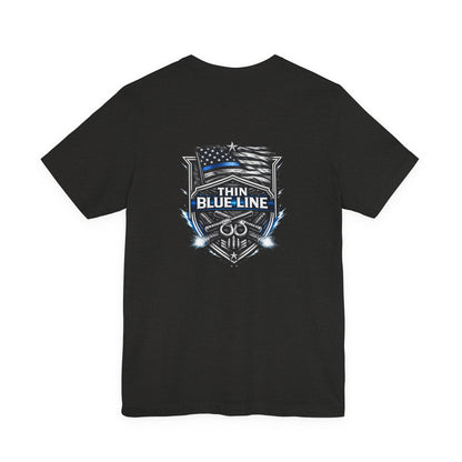 Thin Blue Line Shirt, Law Enforcement Graphic Tee, Police Support T-Shirt, First Responder Gift, Duty Inspired Apparel