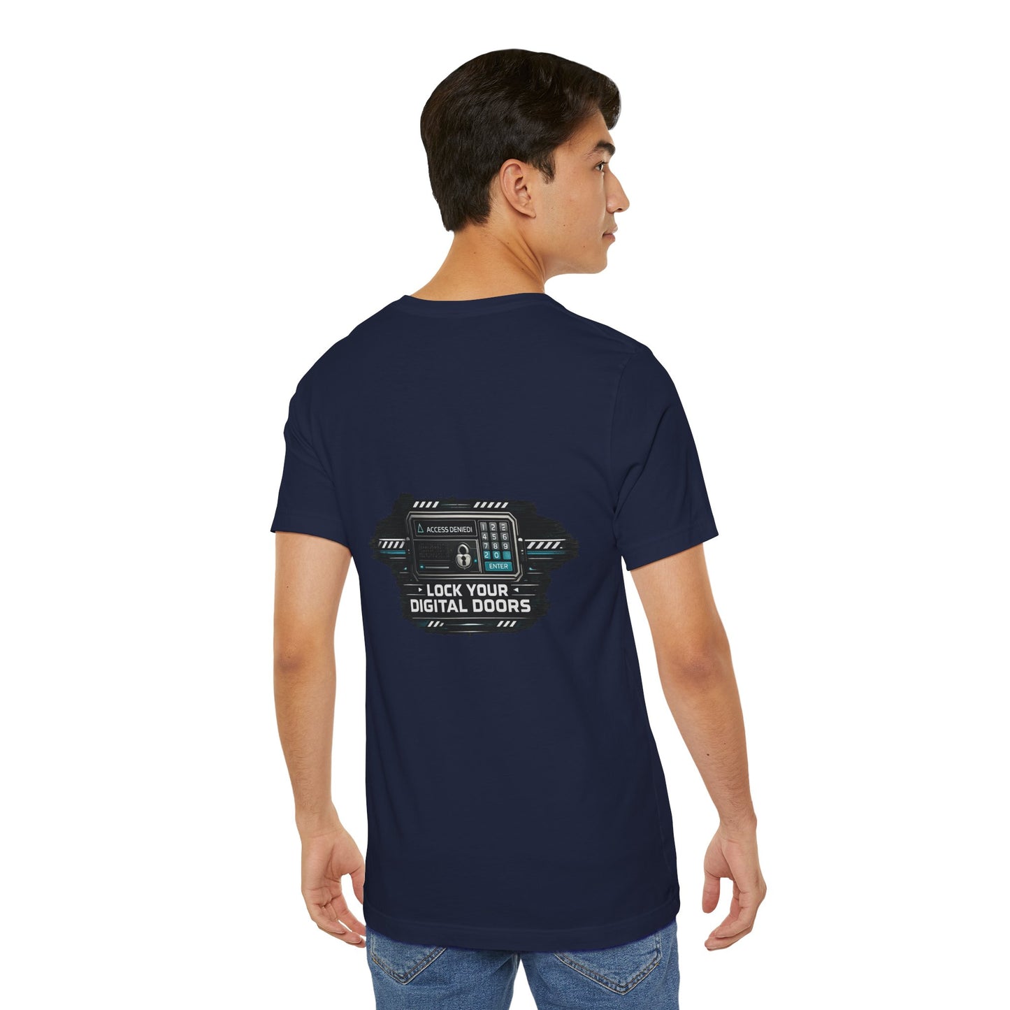 Lock Your Digital Doors T-Shirt | Cybersecurity Tech Tee