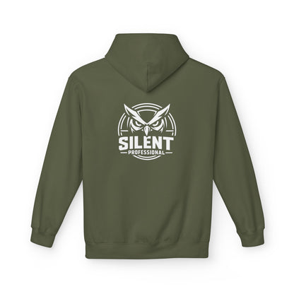 Silent Professional Owl hoodie, Tactical Military Graphic Tee, Minimalist Combat Style