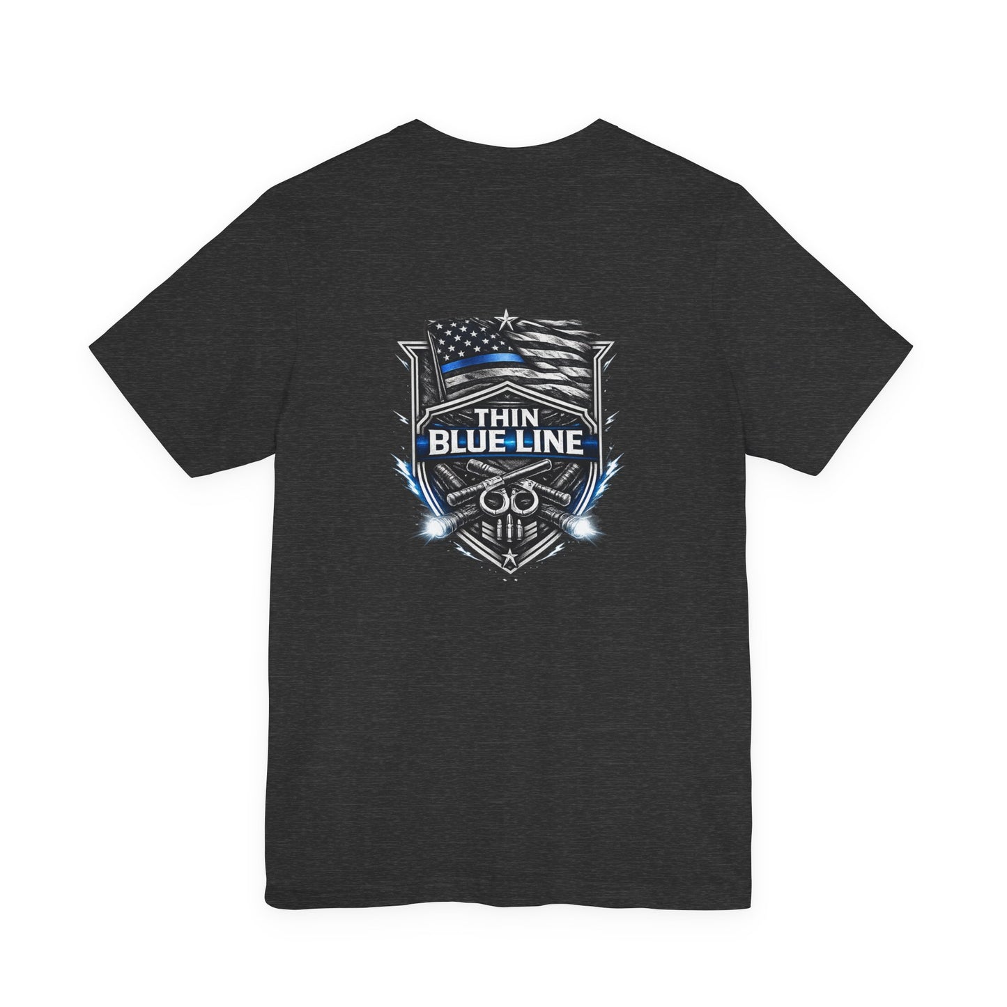 Thin Blue Line Shirt, Law Enforcement Graphic Tee, Police Support T-Shirt, First Responder Gift, Duty Inspired Apparel